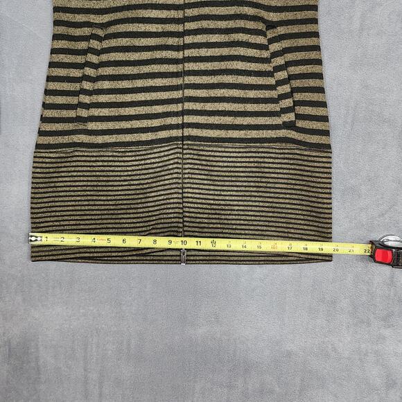 Avalanche Knit Sweater Jacket Cardigan Full Zip Fleece Lined Green Black Small - Picture 11 of 11